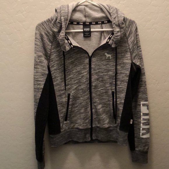 victoria secret pink grey jacket